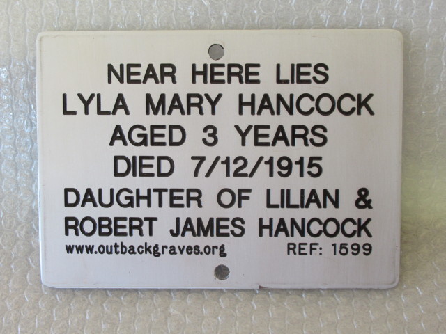 REF 1599 LYLA MARY HANCOCK MULLINE