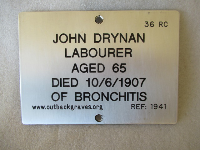 This is a photograph of plaque number 1941 for JOHN DRYNAN at KOOKYNIE