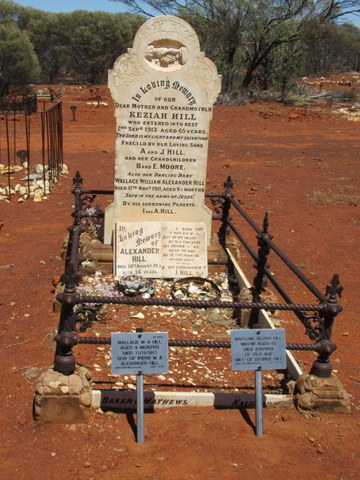 This is a photo of Ref 1990 & 1979 Madeline Keziah Hill & Wallace W A Hill Kookynie Cemetery
